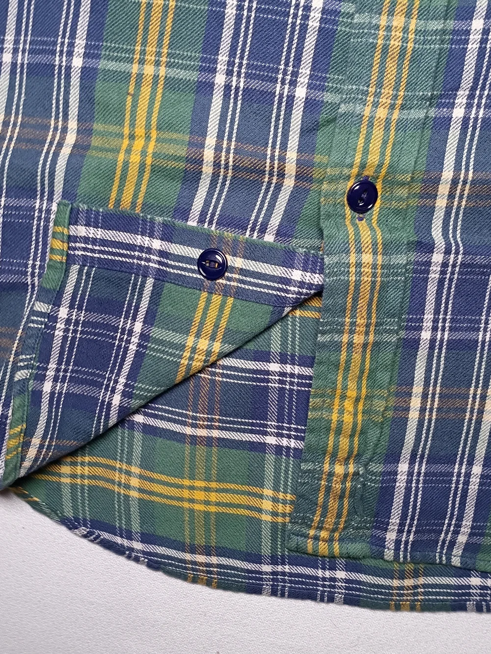 Vintage Polo Jeans Ralph Lauren Mens Oversized Flannel Shirt Large Plaid